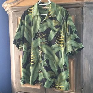 Tommy Bahama Men’s Silk Palm Frond Shirt Size Med